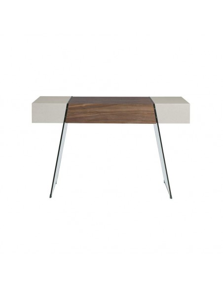 Ángel Cerdá 3029. Console Faraó 120x40 madeira nogueira, vidro