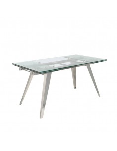 Ángel Cerdá 1005. Mesa extensível de vidro 160(240) x 90....
