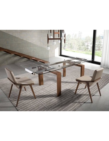 Ángel Cerdá 1007. Mesa extensible de cristal...