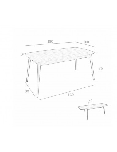 Ángel Cerdá 1100. Mesa extensível GESTA...