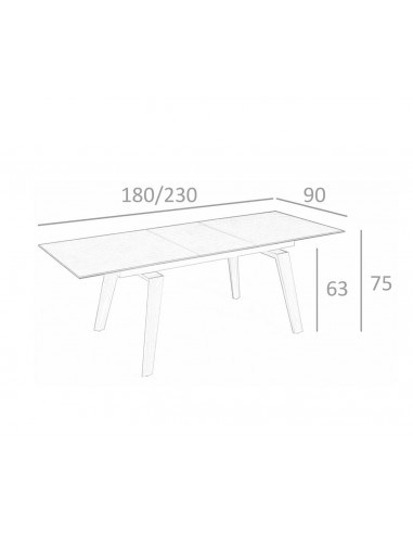 Ángel Cerdá 1026. Mesa extensible RAUW 180(230)...