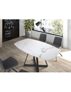 Ángel cerdá 1096. Mesa ovalada barril extensible... 2