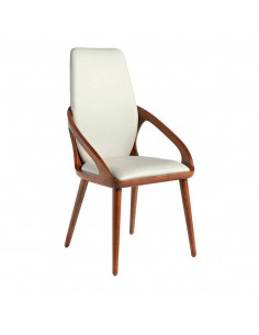 Ángel Cerdá 4066. Silla Khufu, polipiel y madera color...