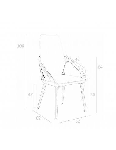 Ángel Cerdá 4066. Silla Khufu, polipiel y...
