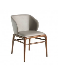 Ángel Cedá 4065. Silla KHEO, polipiel visón y madera en...