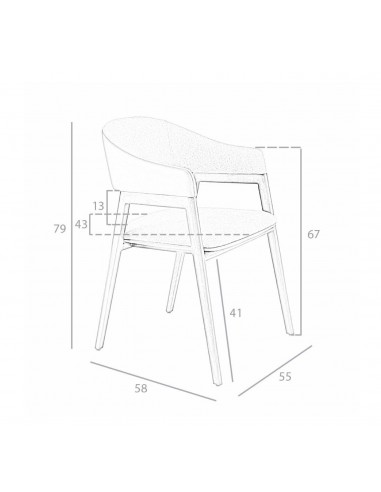 Ángel Cerdá 4091. Silla AMSI tela gris y...