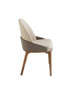 Ángel Cerdá 4120. Silla ATSU, polipiel gris y base de... 2