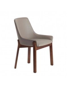 Ángel cerdá 4017. Silla EBO polipiel visón y madera color...