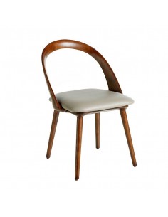 Ángel Cerdá 4063. Silla FADIL, madera color nogal con...