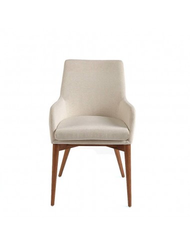 Ángel Cerdá 4048. Silla NURU, tela beige y base...