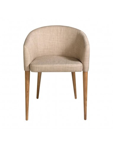 Ángel Cerdá 4007. Silla NASSOR, tela marrón y...