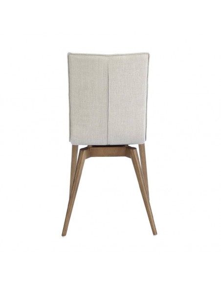 Ángel Cerdá 4031. Cadeira ODE, tecido e madeira de nogueira.