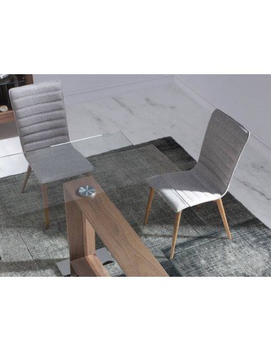 Ángel Cerdá 4031. Silla ODE, tela y madera...