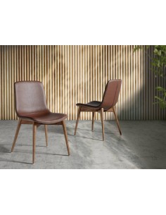 Ángel Cerdá 4043. Cadeira AUSAR, couro sintético marrom e... 2