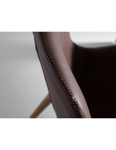 Ángel Cerdá 4043. Silla AUSAR, polipiel marrón...