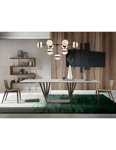 Ángel cerdá 4049. Silla SHU, tela marrón y...