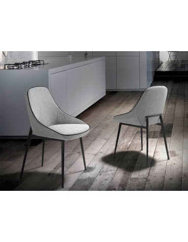 Ángel Cerdá 4082. Silla AKLLA, tela gris con...