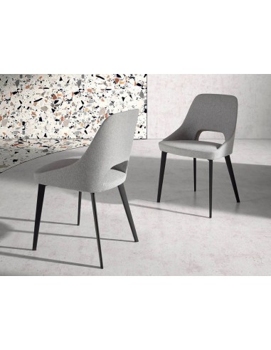 Ángel Cerdá 4101. Cadeira ZOSER tecido cinza...