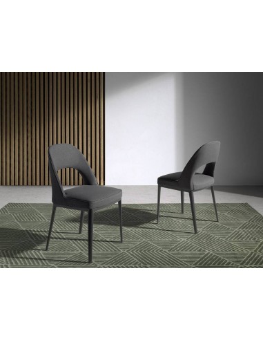 Ángel Cerdá 4023. Silla KEOPS, tela gris con...