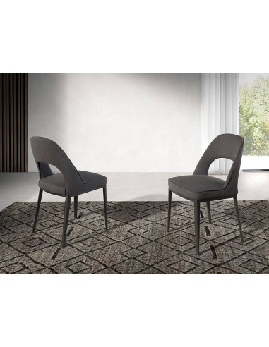 Ángel Cerdá 4023. Silla KEOPS, tela gris con...