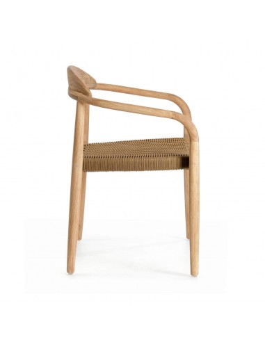 GLYNIS Silla brazos, exterior, eucalipto natural, cuerda