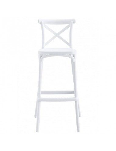 Taburete exterior CROSS 75, apilable,...