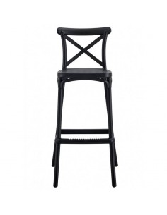 Taburete exterior CROSS 75, apilable, polipropileno gris... 2