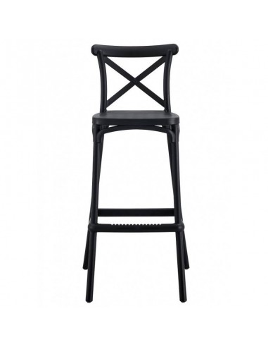 Taburete exterior CROSS 75, apilable,...