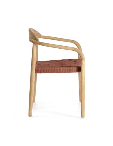 GLYNIS cadeira braços, ao ar livre, eucalipto natural, corda