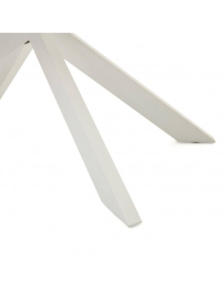 Mesa extensible Atminda 160(210) x 90, cristal templado y acero.