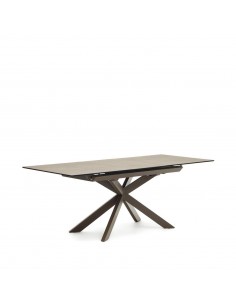 Mesa extensible Atminda 160 (210) x 90, porcelánico y...