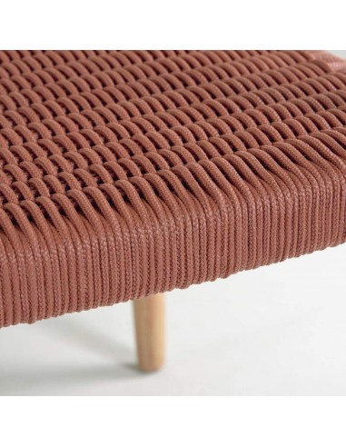 GLYNIS Silla brazos, exterior, eucalipto natural, cuerda