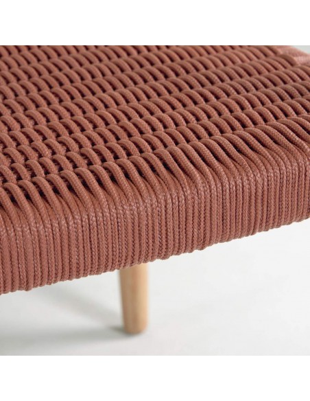 GLYNIS cadeira braços, ao ar livre, eucalipto natural, corda GLYNIS cadeira braços, ao ar livre, eucalipto natural, corda