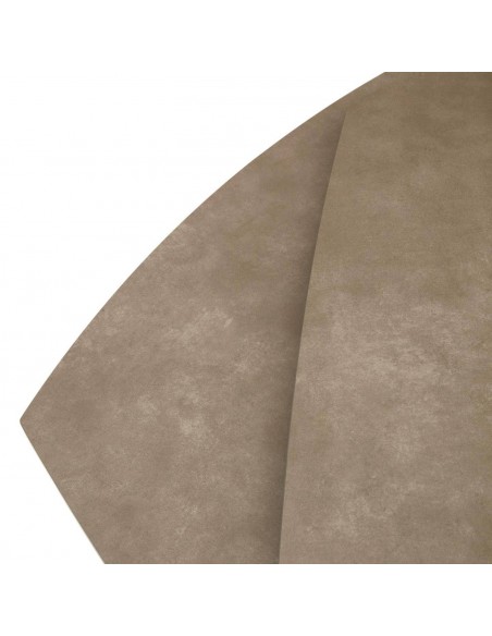 Mesa extensible Yodalia 130 (190) x 100, porcelánico y acero marrón