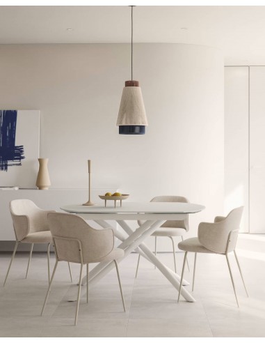 Mesa extensible de cristal Yodalia 130 (190) x...