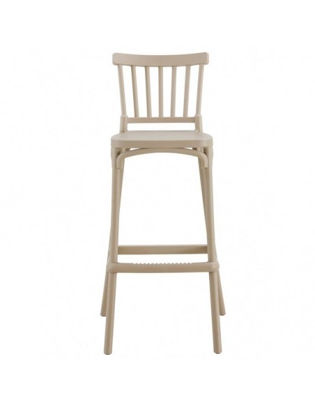 Taburete nórdico exterior DANESE 75, polipropileno beige