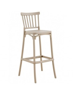 Taburete nórdico exterior DANESE 75, polipropileno beige