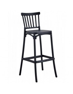 Taburete nórdico exterior DANESE 75, polipropileno antracita