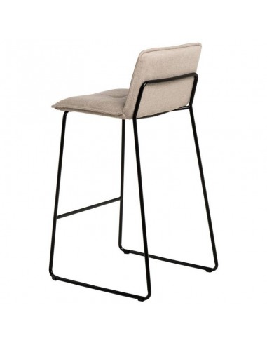 Banqueta design ABOT 75, metal e assento em...
