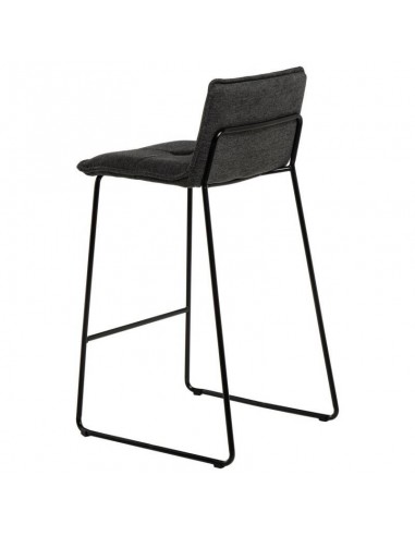 Banqueta de design ABOT 75, metal e assento...