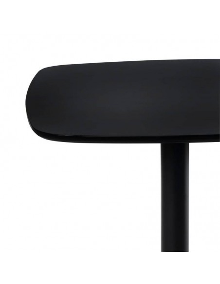 Mesa de cocina cuadrada MICAL 60 x 60, lacada negro