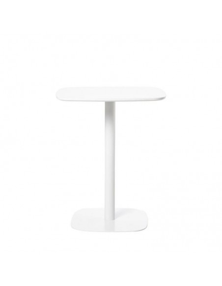 Mesa de cocina cuadrada MICAL 60 x 60, lacada blanco