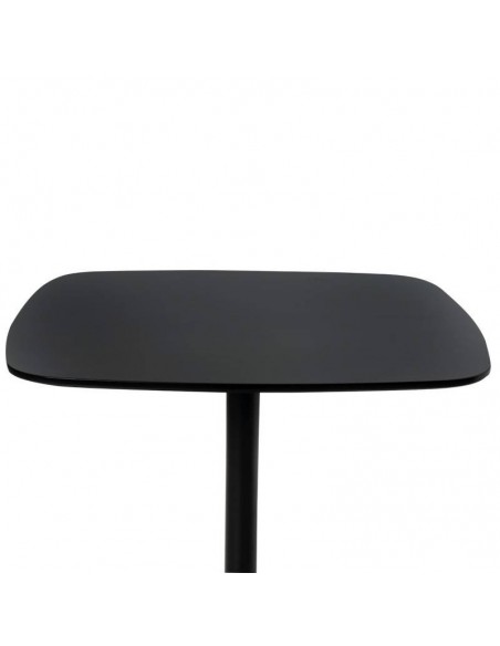 Mesa de cocina cuadrada MICAL 80 x 80, lacada negro