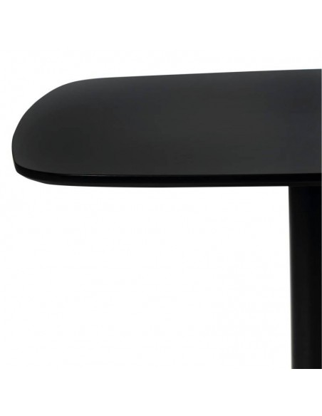 Mesa de cozinha quadrada MICAL 80 x 80, lacada preta