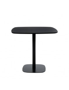 Mesa de cozinha quadrada MICAL 80 x 80, lacada preta