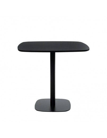 Mesa de cozinha quadrada MICAL 80 x 80, lacada preta