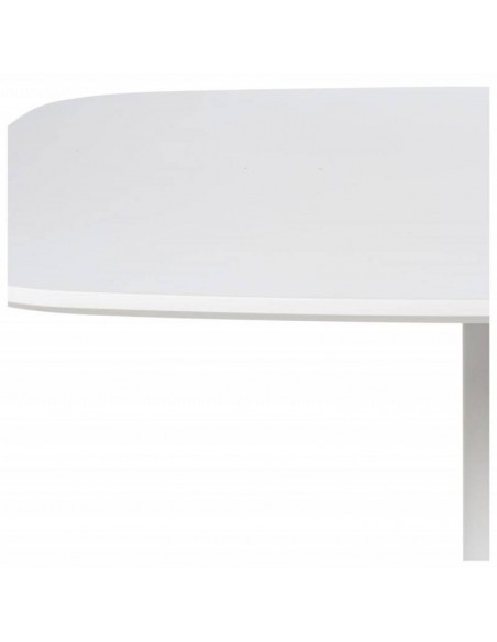 Mesa de cozinha quadrada MICAL 80 x 80, lacada branco
