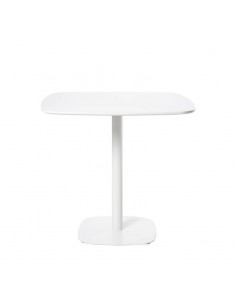 Mesa de cozinha quadrada MICAL 80 x 80, lacada branco