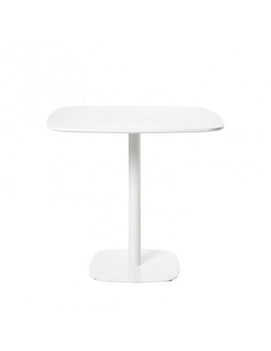 Mesa de cozinha quadrada MICAL 80 x 80, lacada branco
