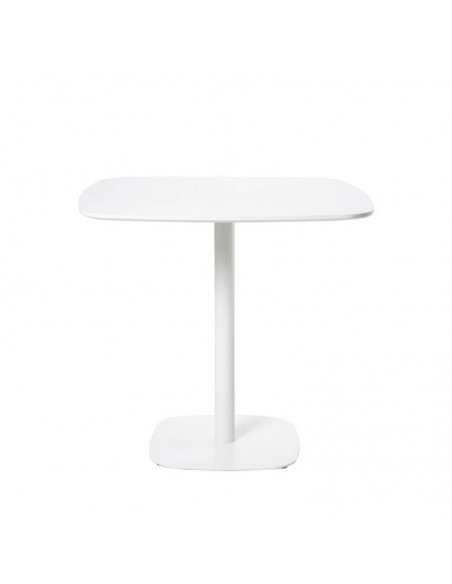 Mesa de cozinha quadrada MICAL 80 x 80, lacada branco